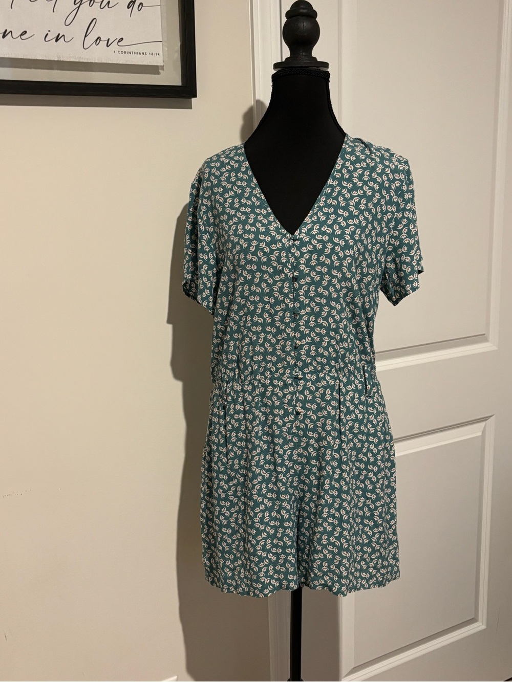 Rails Teal Floral Blouse